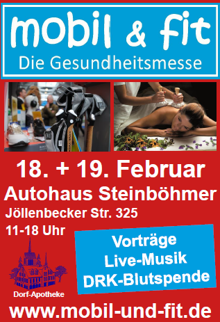 Besuchen Sie uns auf der Gesundheitsmesse „Gesund und Fit“