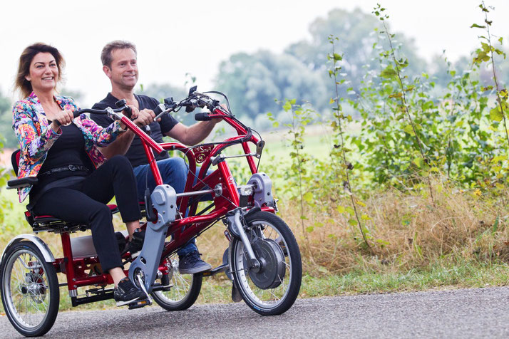 Das Fun2Go Dreirad-Tandem von Van Raam in Braunschweig Probefahren und kaufen