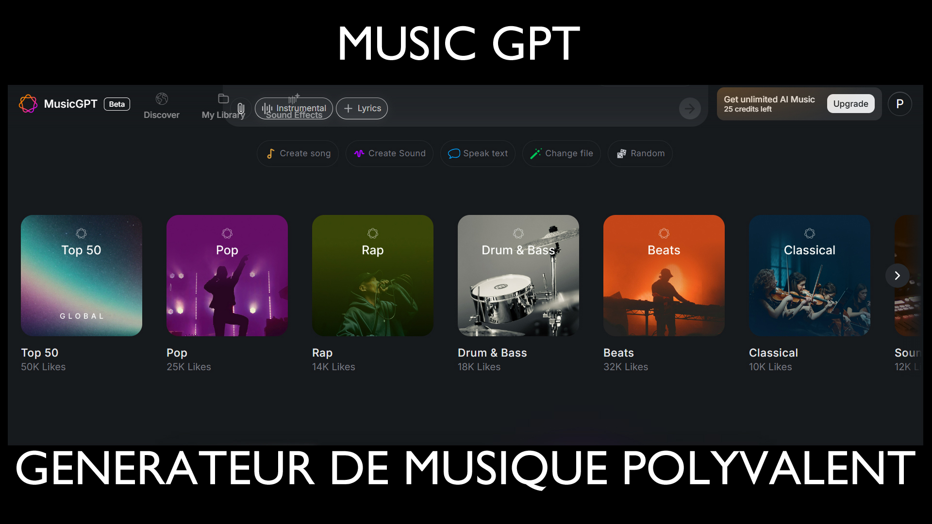 MUSICGPT un générateur de musique mais pas que!