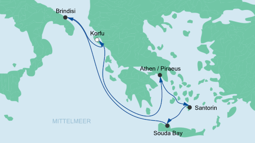 Route | © AIDA Cruises