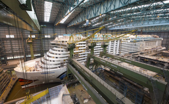 AIDAnova Taufe Meyer Werft