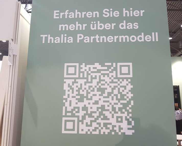 Thalia Partnermodell (Werbebanner auf der Leipziger Buchmesse) © Bellone Franchise Consulting GmbH