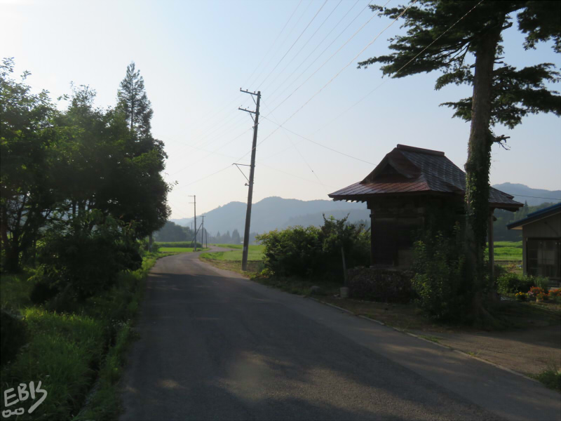 石ノ子沢口付近（横手市山内）