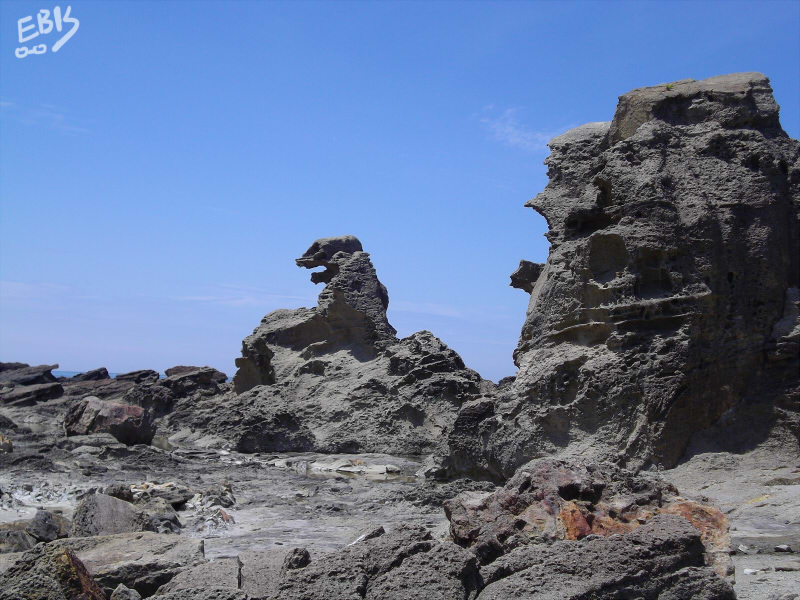 ゴジラ岩 遠景