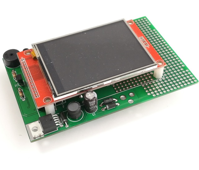 AZ-Touch Feather pcb with  assembled touchscreen