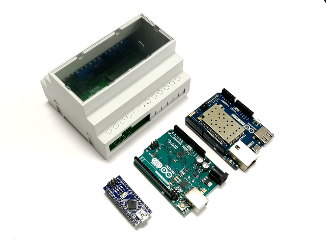 ArduiBox Open - cap rail / Din rail enclosure kit for Arduino