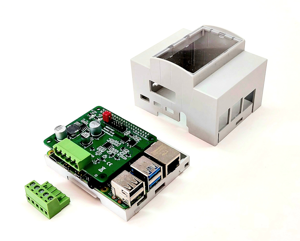 Gehäuseset for M-BUS HAT und Raspberry Pi 4 und 5