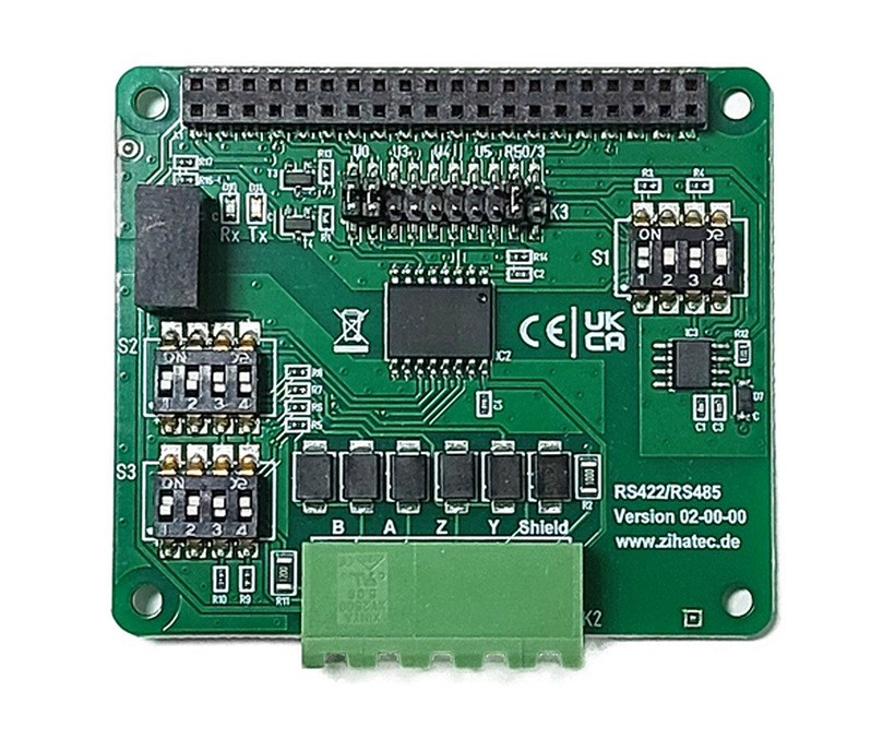RS422/485 HAT  (Draufsicht)