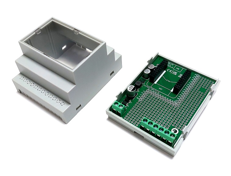 ArduiBox ESP, opened without microcontroller pcb