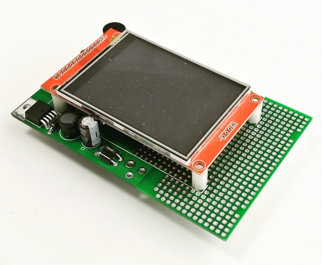 AZ-Touch Feather pcb with  assembled touchscreen