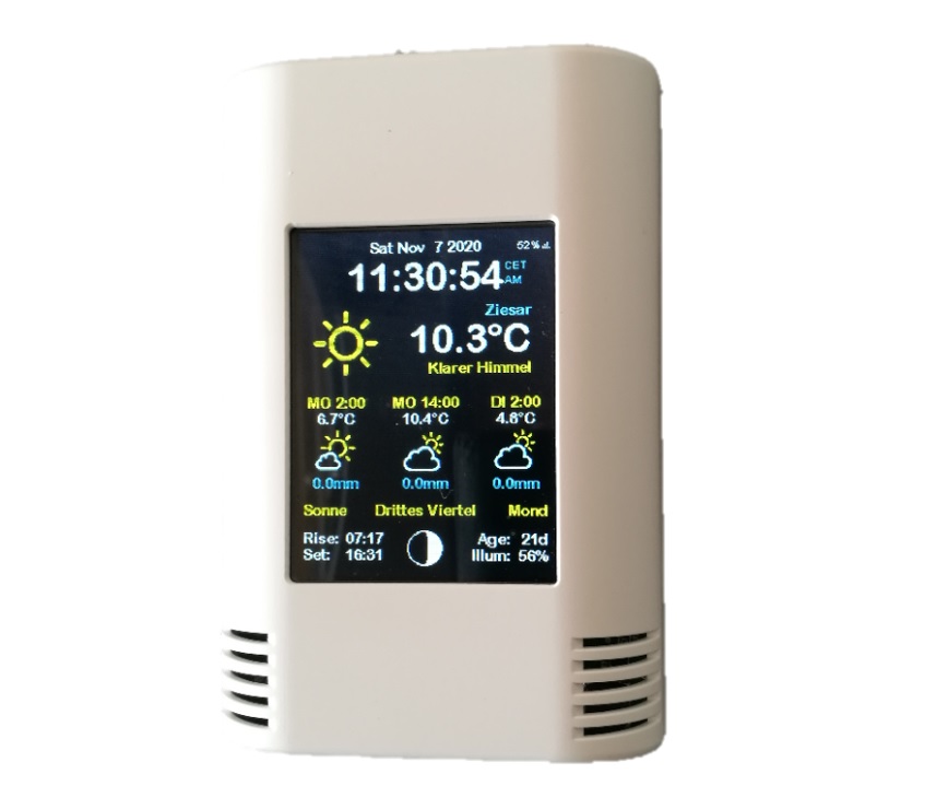 AZ-Touch Feather with weather station demo
