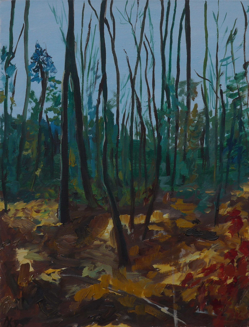 Herbstwald, ca. 1997, 40 x 30 cm