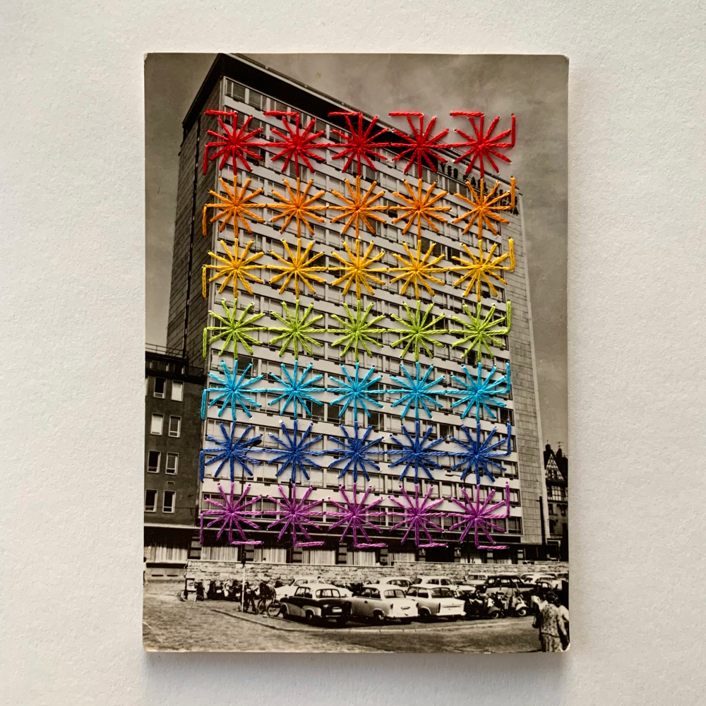 „regenbogen-hochhaus“, 2019, 150€