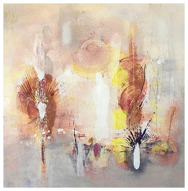 Feux de temps, 2016, tecnica mista, 63 x 63 cm 