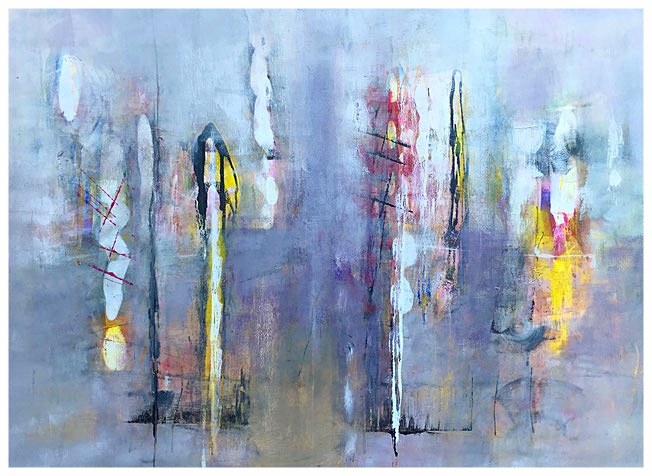Lichts and long forms, 2016, tecnica mista, 156 x 112 cm