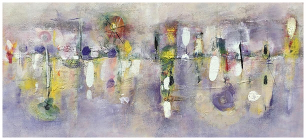 Chiarore e melodia lontana, 2015, olio, 124 x 62 cm