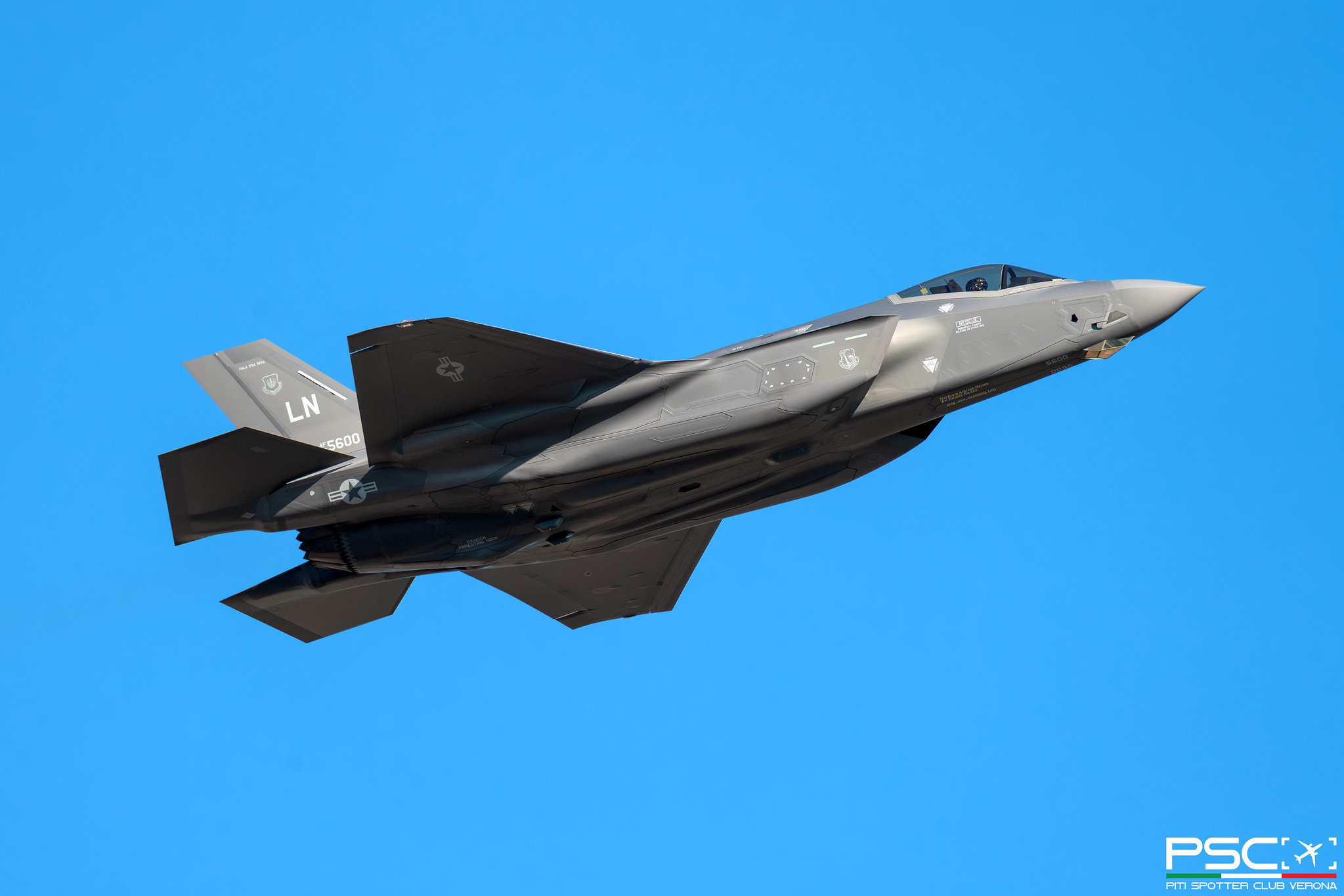 20-5600 LN F-35A-4 AF-360 495th FS @ Aviano 08 2024 © Piti Spotter Club Verona