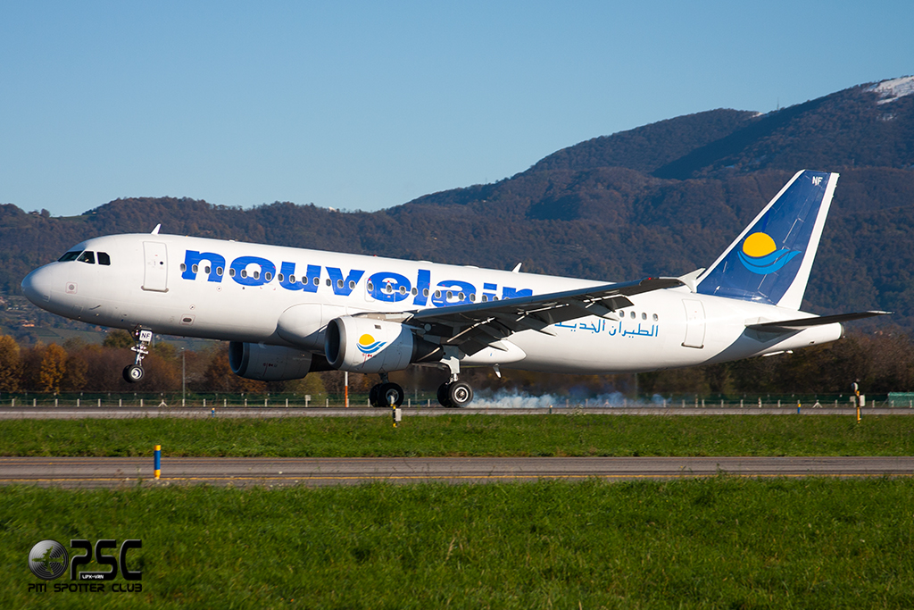 TS-INF A320-212 299 Nouvelair Tunisie @ Bergamo Airport 25.11.2013 © Piti Spotter Club Verona