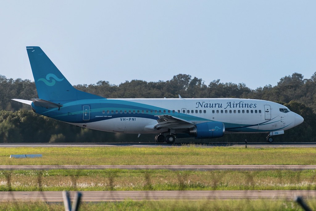 VH-PNI Boeing 737-36N 28555 2846 cfm56-3C1 ITSIRIR Nauru Airlines 1997 @ Brisbane BNE 08 2025 © Piti Spotter Club Verona