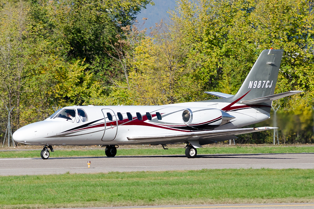 N987CJ CeS550 S550-0152 Aircraft Guaranty Corp. @ Aeroporto di Bolzano © Piti Spotter Club Verona