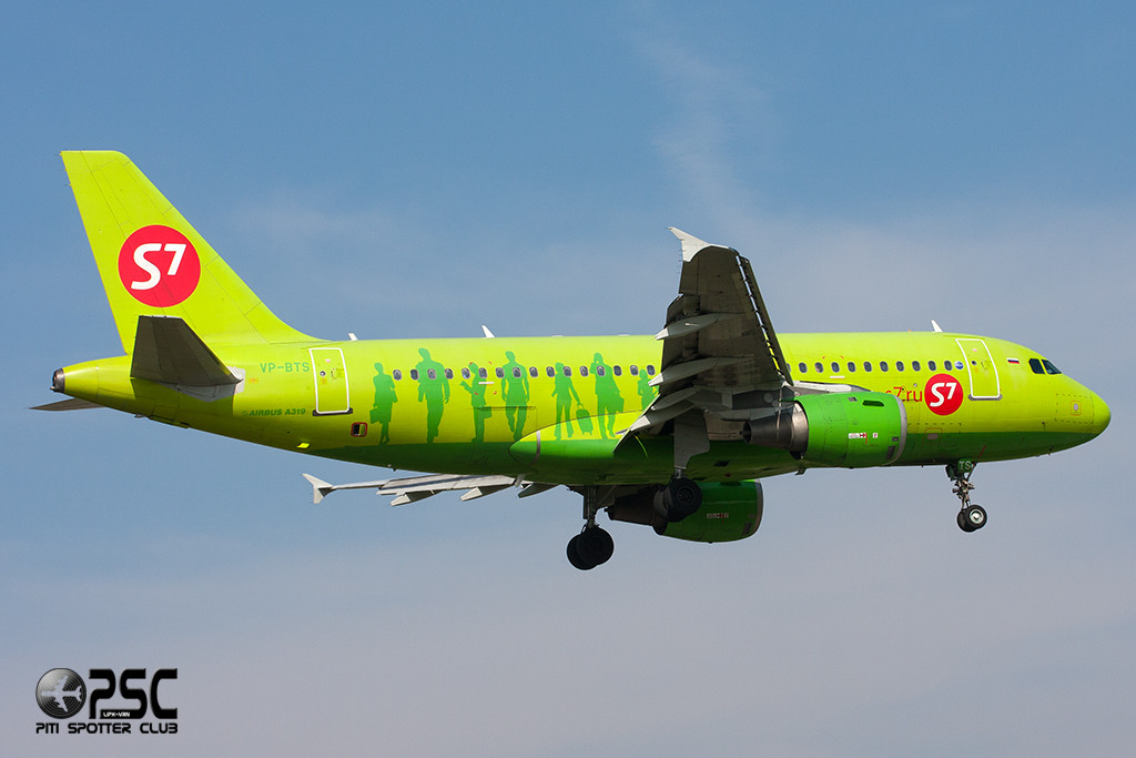 VP-BTS A319-114 1164 S7 Airlines