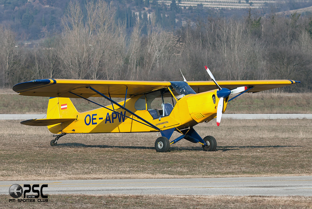 OE-APW Piper PA-18-150 Super Cub PA18 18-8672 @ Aeroporto Verona Boscomantico © Piti Spotter Club Verona