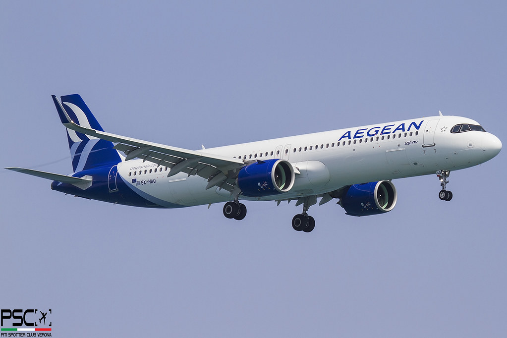 SX-NAQ Airbus A321-271NX 12621  PW1133G  Aegean Airlines (CDB Leasing) 2025 @ Larnaca LCA 08 2025 © Piti Spotter Club Verona