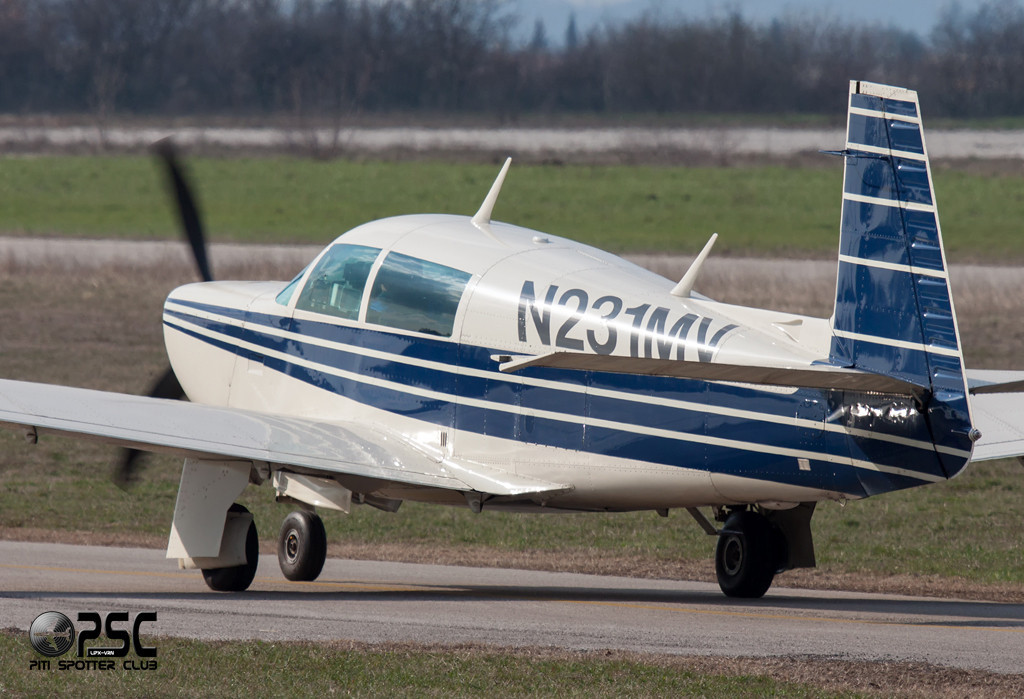 N231MV MOONEY AIRCRAFT CORP. M20K M20T 25045 @ Aeroporto Verona Boscomantico © Piti Spotter Club Verona