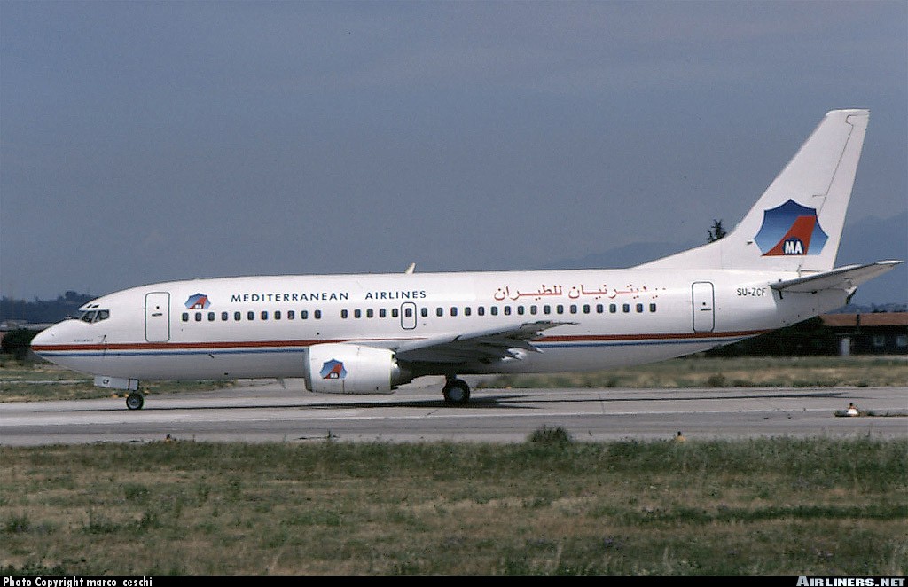 SU-ZCF B737-3Q8 26283/2383 Heliopolis Airlines leased to Mediterranean Airlines @ Aeroporto di Verona © Piti Spotter Club Verona