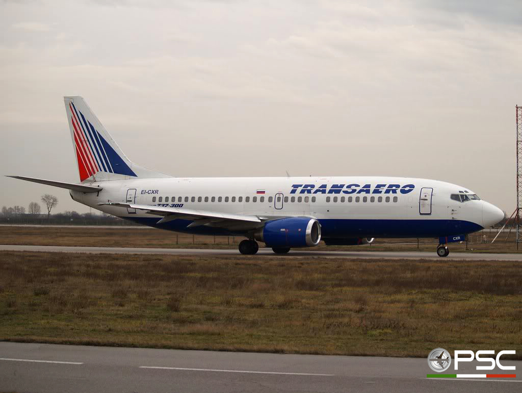 EI-CXR B737-329 24355/1709 Transaero Airlines @ Aeroporto di Verona 12.01.2008  © Piti Spotter Club Verona