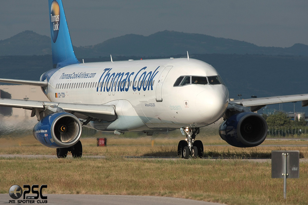 OO-TCN A320-232 425 Thomas Cook Airlines Belgium @ Aeroporto di Verona © Piti Spotter Club Verona