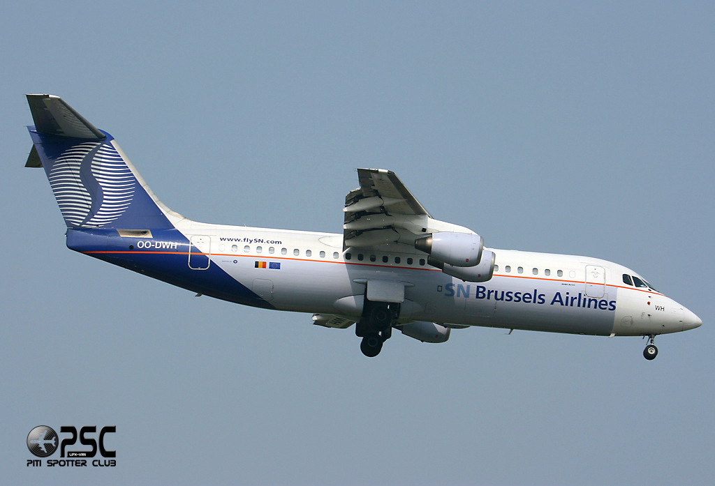 OO-DWH BAe146-RJ100 E3340 Brussels Airlines