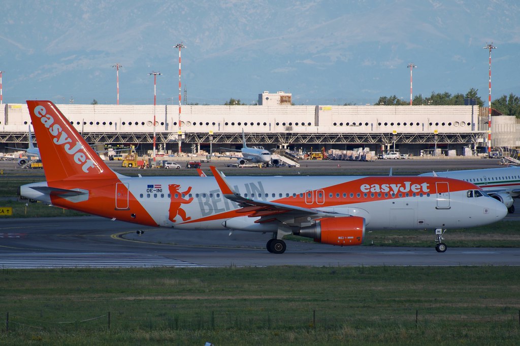 OE-INI Airbus A320-214 8065  cfm56-5B4/3  easyJet Europe 2018 @ Milano Malpensa MXP 07 2025 © Piti Spotter Club Verona