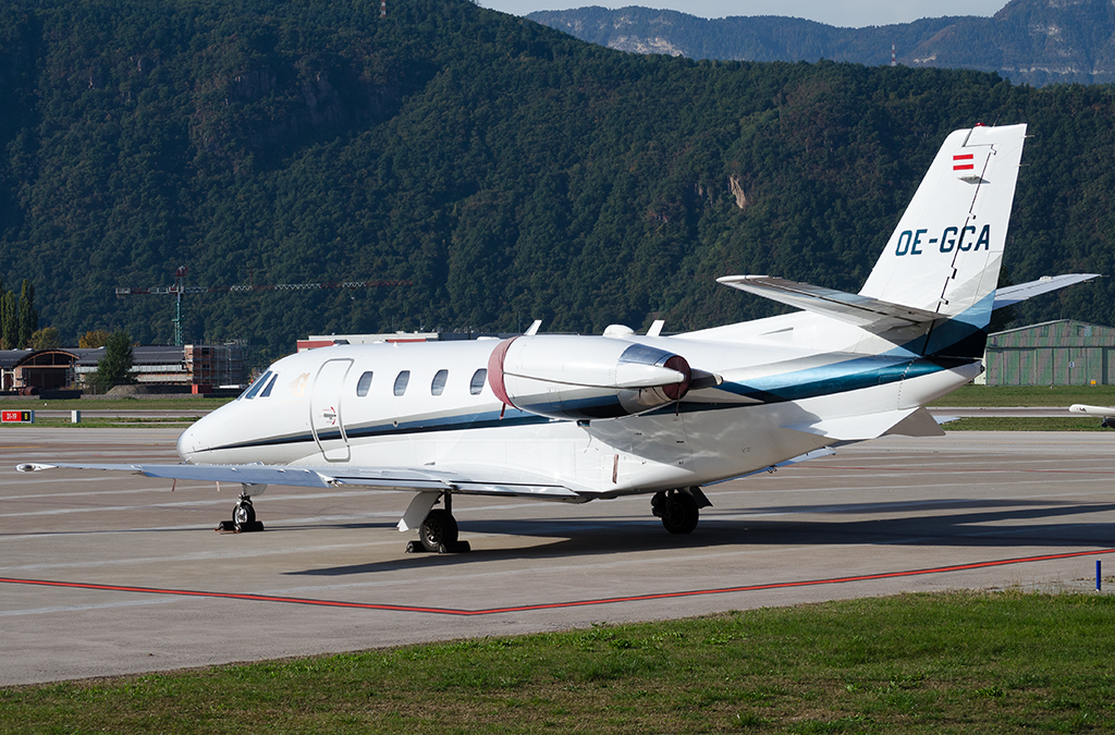 OE-GCA Ce560XL 560-5157 Goldeck-Flug GmbH @ Aeroporto di Bolzano © Piti Spotter Club Verona