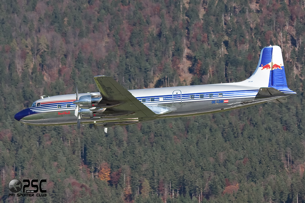 OE-LDM Red Bull - The Flying Bulls Douglas DC-6B @ Innsbruck Airport 26.10.2013 © Piti Spotter Club Verona