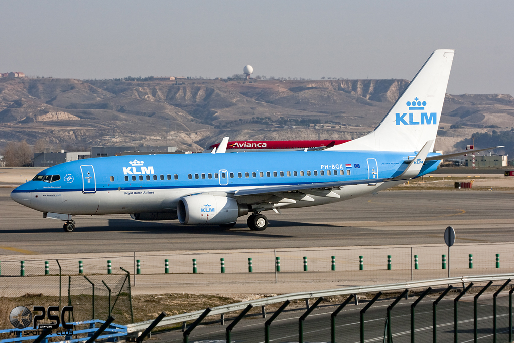 PH-BGK B737-7K2 38054/3292 KLM Royal Dutch Airlines  @ Madrid Airport - 01.2012  © Piti Spotter Club Verona