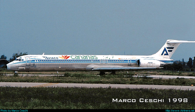EC-FLN  MD-88  53303/1974  Aviaco - Aviación y Comercio  @ Aeroporto di Verona © Piti Spotter Club Verona