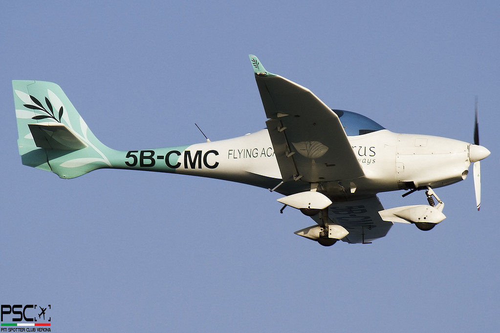 5B-CMC (2008 Aquila A210 (AT01) C/N AT01-180) Cyprus Airways Flying Academy @ Larnaca LCA 08 2025 © Piti Spotter Club Verona