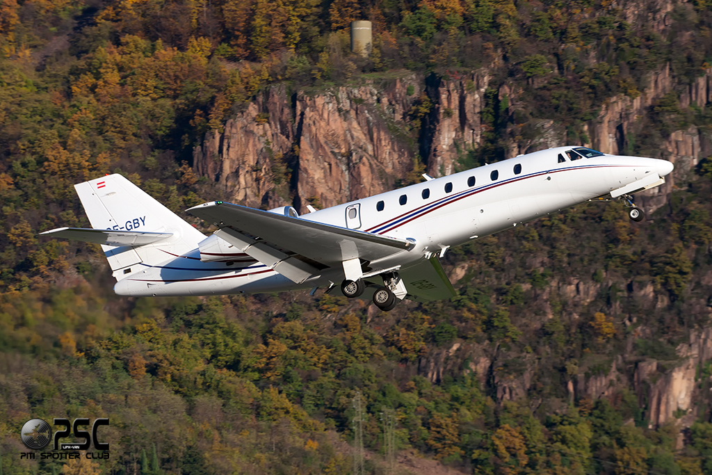 OE-GBY Ce680 680-0066 Common Sky - A & N Luftfahrt GmbH @ Aeroporto di Bolzano © Piti Spotter Club Verona