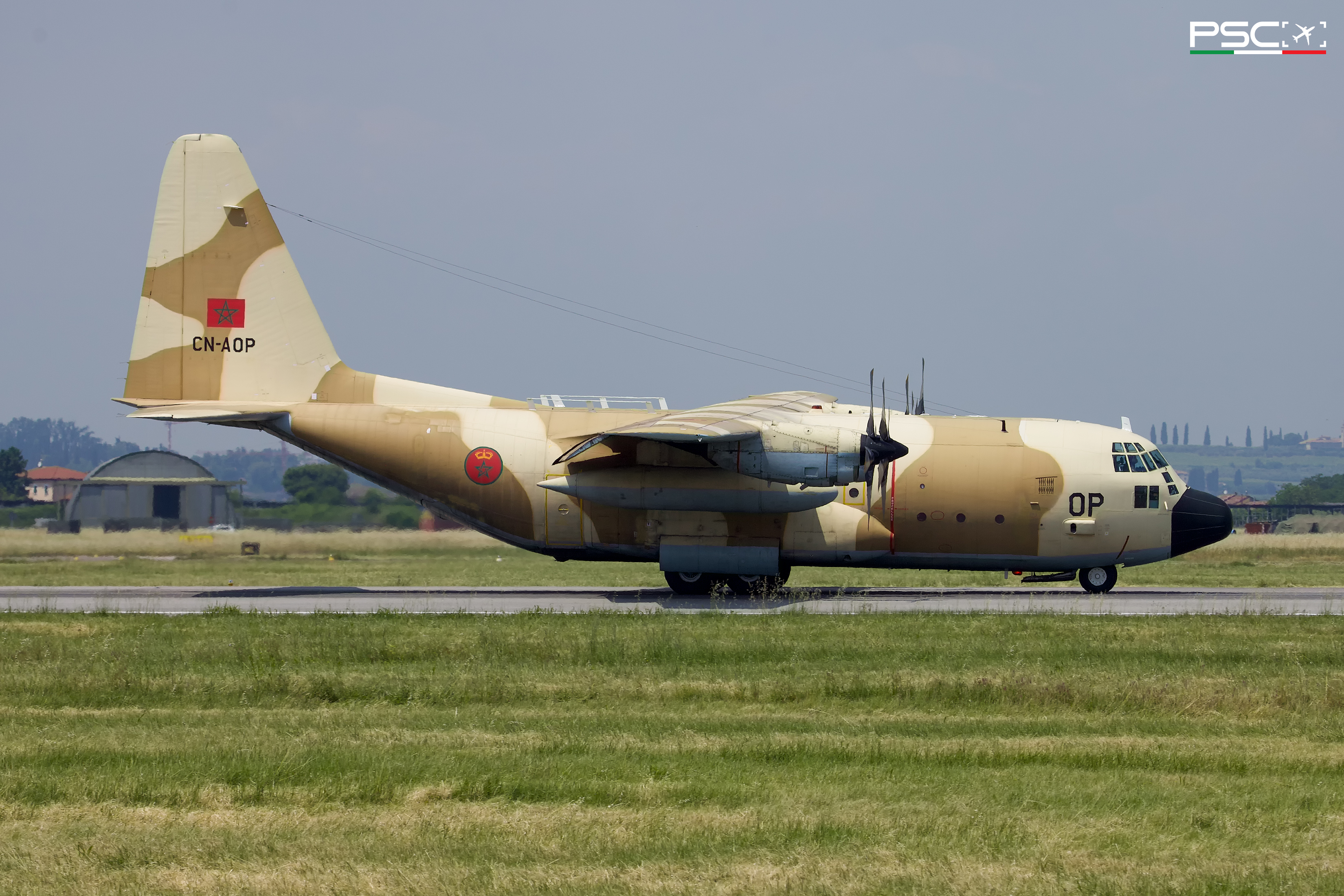 CN-AOP Lockheed C-130H-LM Hercules 4888  T56-A-15  Royal Moroccan Air Force 1981 @ Aeroporto di Verona 05 2025 © Piti Spotter Club Verona