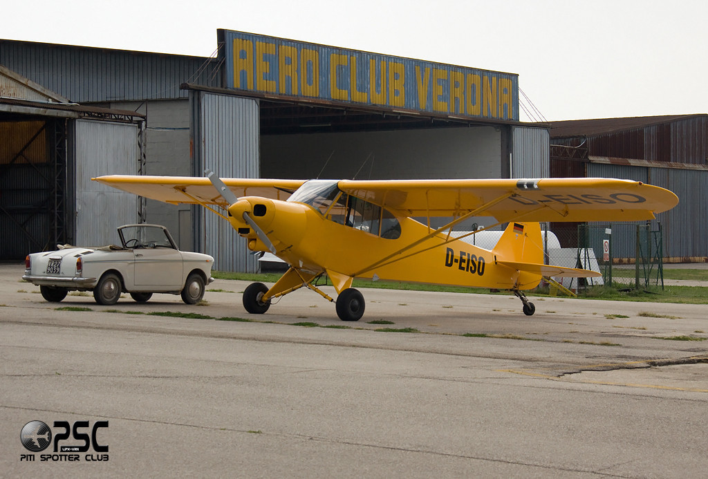 D-EISO Piper PA-18 PA18 @ Aeroporto Verona Boscomantico © Piti Spotter Club Verona