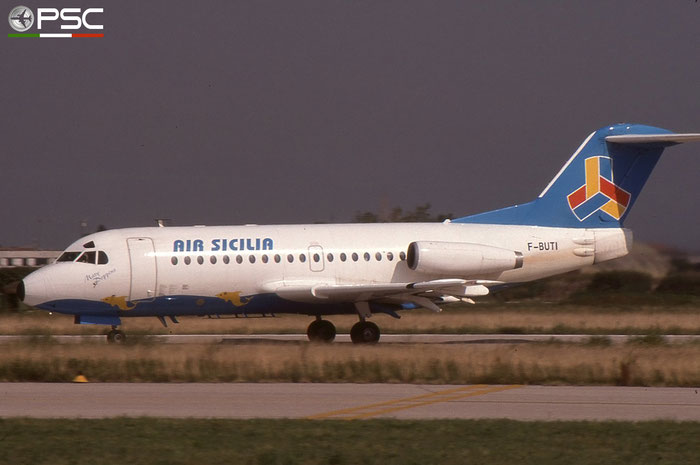 F-BUTI  F28-1000  11034  Air Sicilia  @ Aeroporto di Verona © Piti Spotter Club Verona 