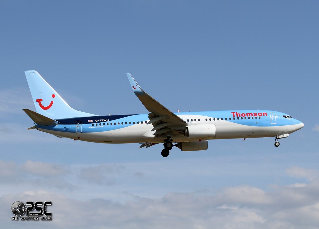 G-TAWU B737-8K5 37263/4875 Thomson Airways