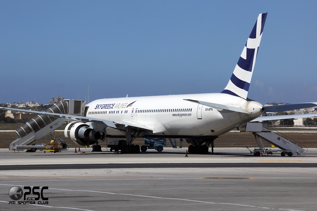 SX-BPN B767-31AER 26470/416 SkyGreece Airlines @ Malta Airport 09.2014 © Piti Spotter Club Verona