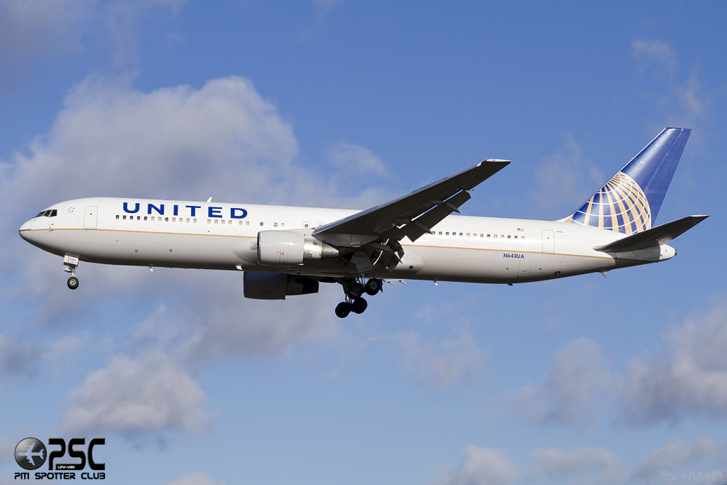N643UA B767-322ER 25093/368 United Airlines @ London Heathrow Airport 07.02.2014 © Piti Spotter Club Verona