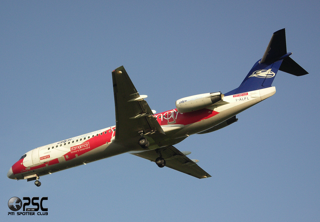 I-ALPL Fokker 100 11250 Alpi Eagles