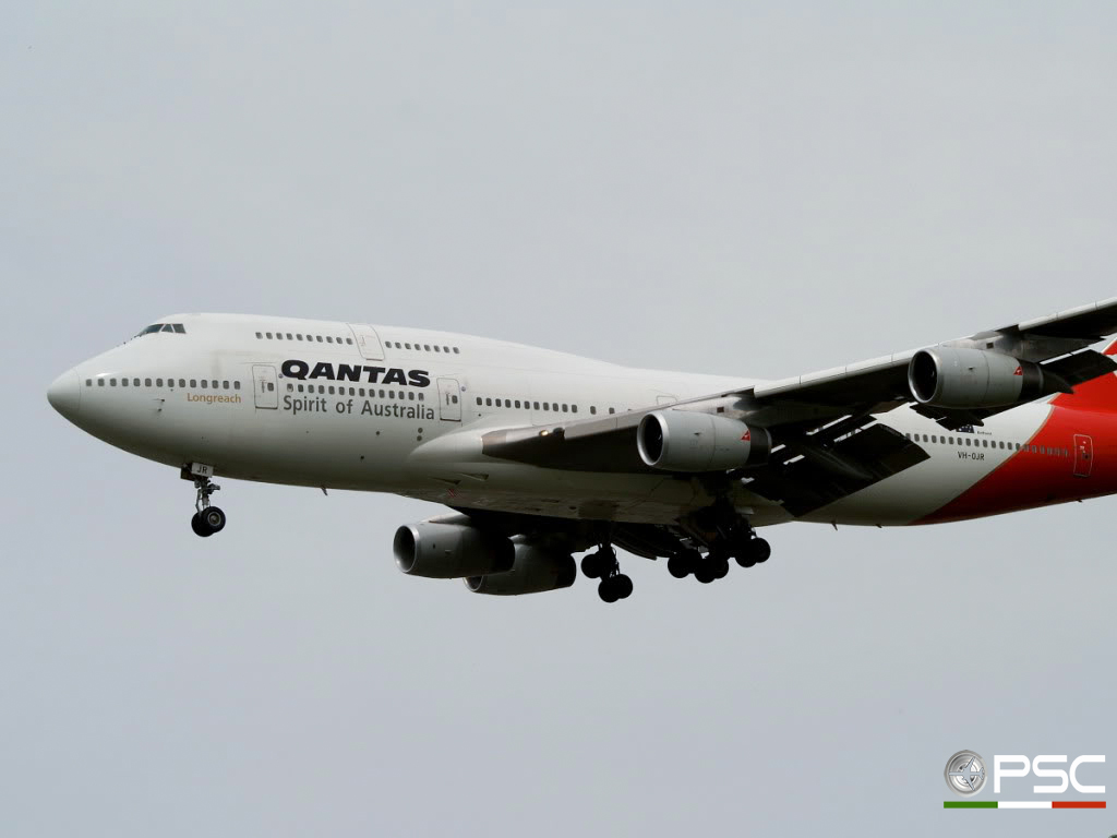 VH-OJR B747-438 25547/936 QANTAS @ London Heathrow Airport 25.05.2009 © Piti Spotter Club Verona