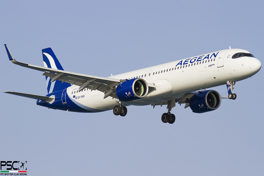 SX-NAK Airbus A321-271NX 10951  PW1133G  Aegean Airlines 2022  @ Larnaca LCA 08 2025 © Piti Spotter Club Verona