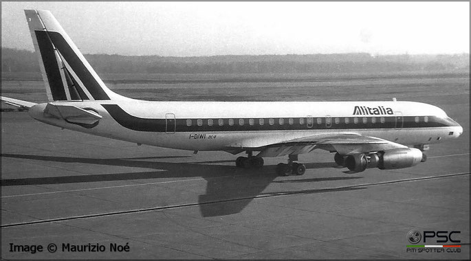 I-DIWI Douglas DC-8-43 45600 79   Alitalia 1960  © collezione Maurizio Noè p.g.c. - Piti Spotter Club Verona