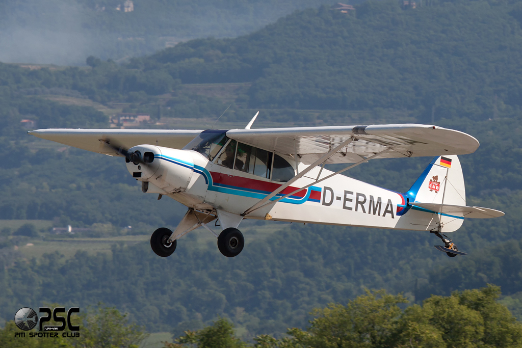 D-ERMA Piper PA-18 PA18 @ Aeroporto Verona Boscomantico © Piti Spotter Club Verona